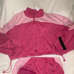Almost Famous Vibrant Pink Activewear Set